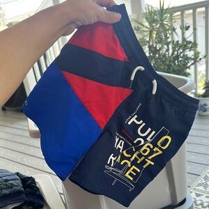 Polo by Ralph Lauren Boys Size 5 Red and Navy Athletic Shorts